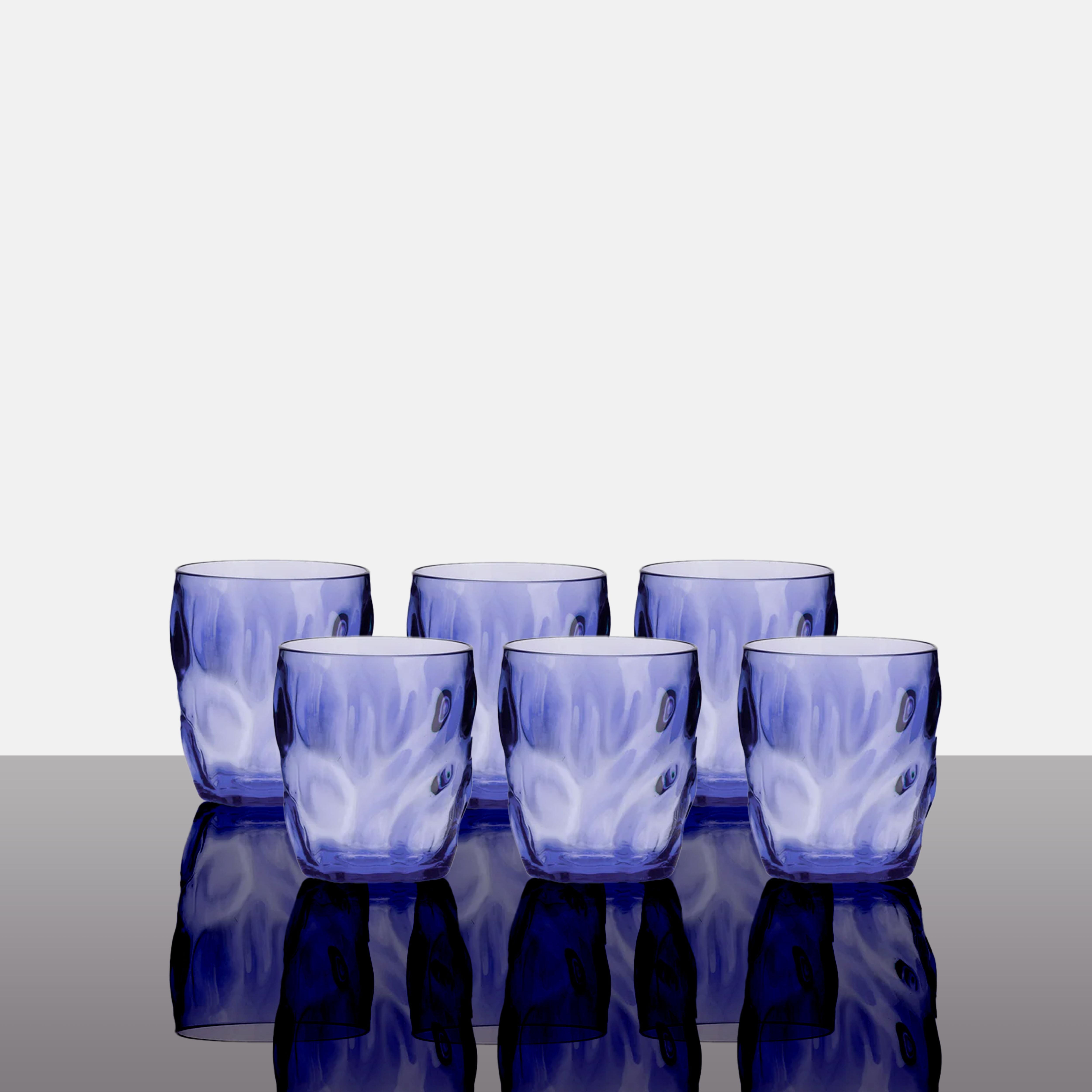 Cheerzly Ares Unzerbrechlicher Eisbecher aus Acryl, Blau, Kurz